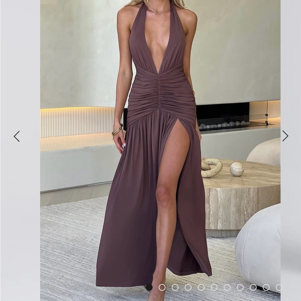 Babyboo Melania Maxi Dress in Chocolate